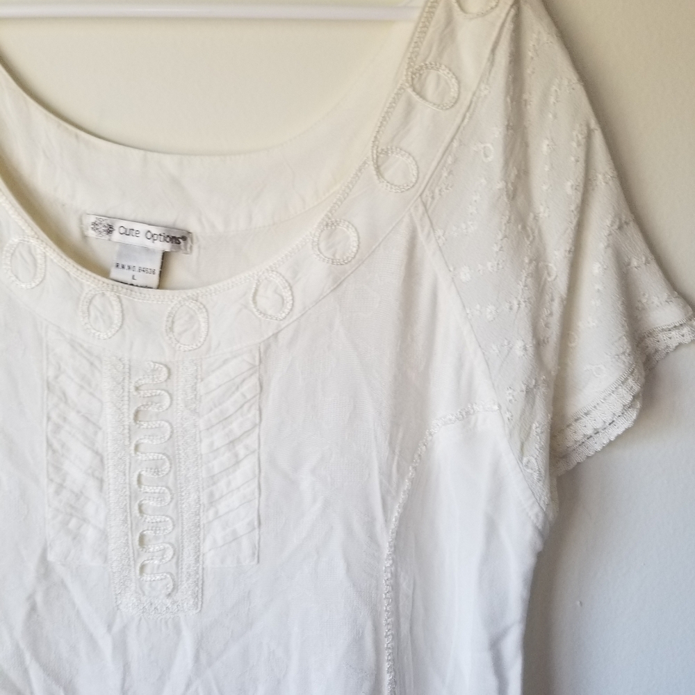 White boho cottage dream dress K7 - Picture 10 of 16